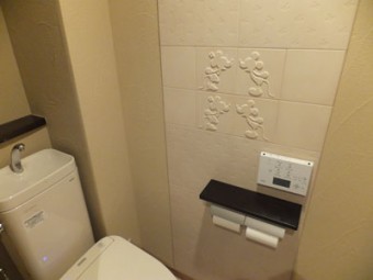 トイレがディズニーの空間に トイレがディズニーの空間に